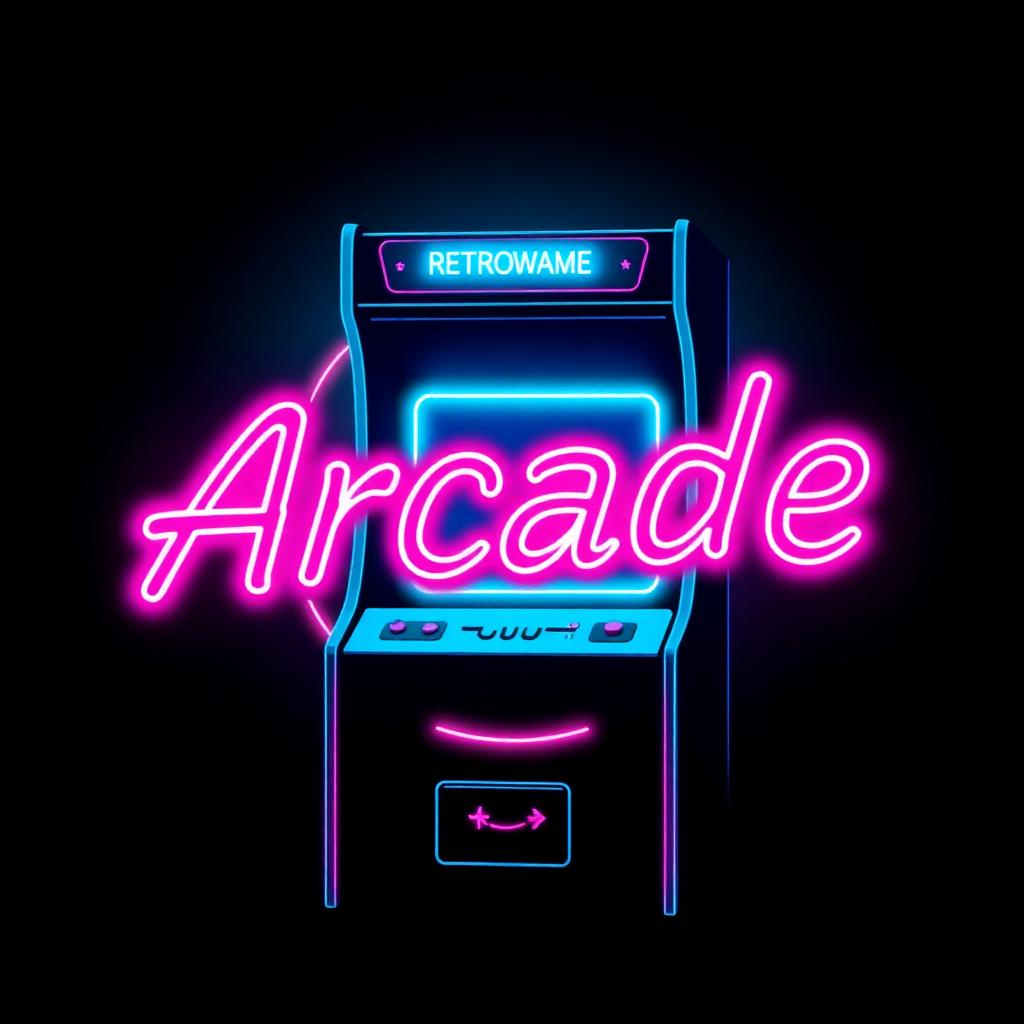 Borne d'arcade neon M-Gaming-Studio